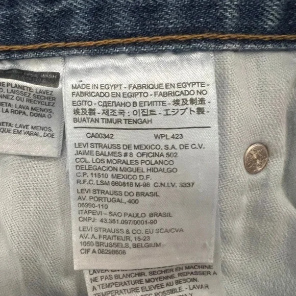 Levis 550 Relaxed Fit Mens Jeans 42x30 Medium Wash Denim Cotton 550-0216 Y2K - Picture 10 of 12